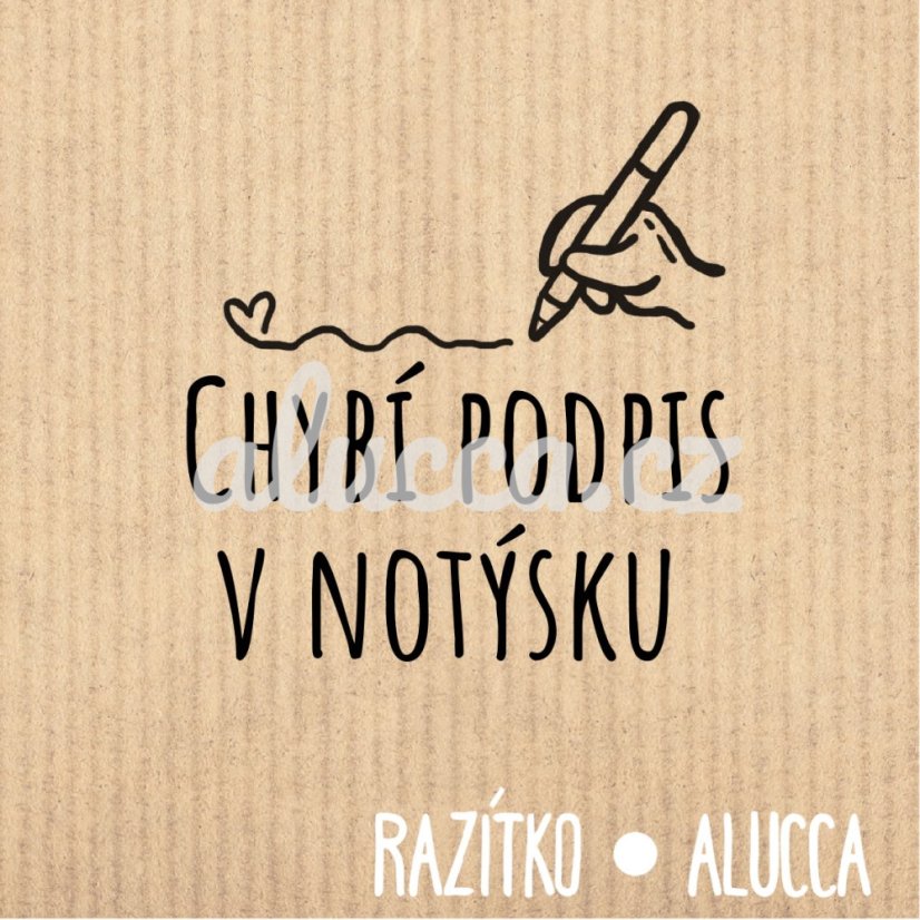 chybí podpis v notýsku - Velikost: 5 cm chybí podpis v notýsku - Velikost: 5 cm