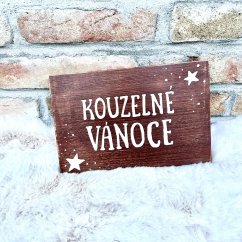 cedule Kouzelné Vánoce / Veselé Vánoce