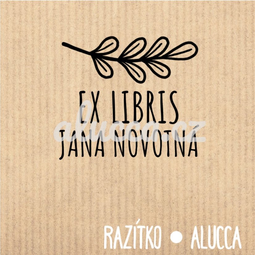 ex libris s vaším jménem - Velikost: 5 cm se změnou textu ex libris s vaším jménem - Velikost: 5 cm se změnou textu