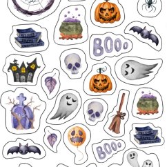 samolepky  Halloween