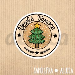 samolepka  Veselé Vánoce