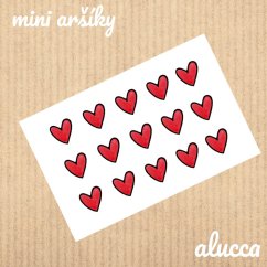 mini samolepky  Srdíčka