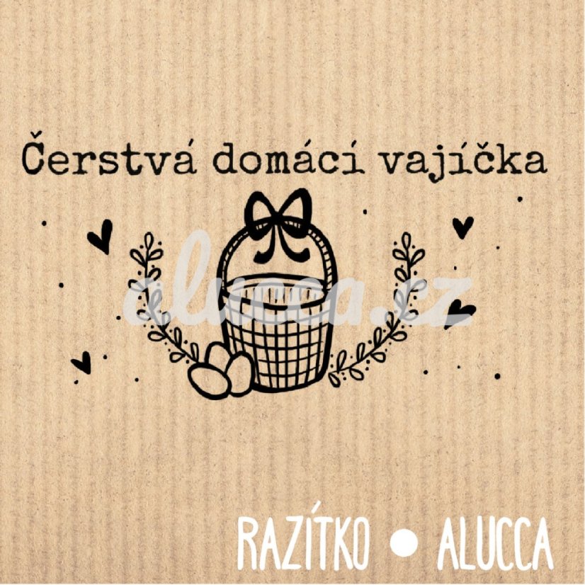 čerstvá domácí vajíčka - Velikost: 4 cm 