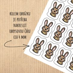 samolepkový arch A4 na přání - tisk a ořez