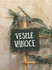 cedule Ježíškova dílna/ Veselé Vánoce