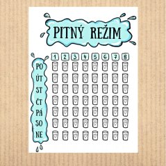 samolepky tracker Pitný režim