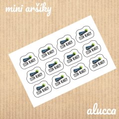 mini samolepky  Cesta vlakem