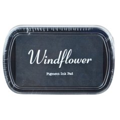 polštářek Windflower - černá barva