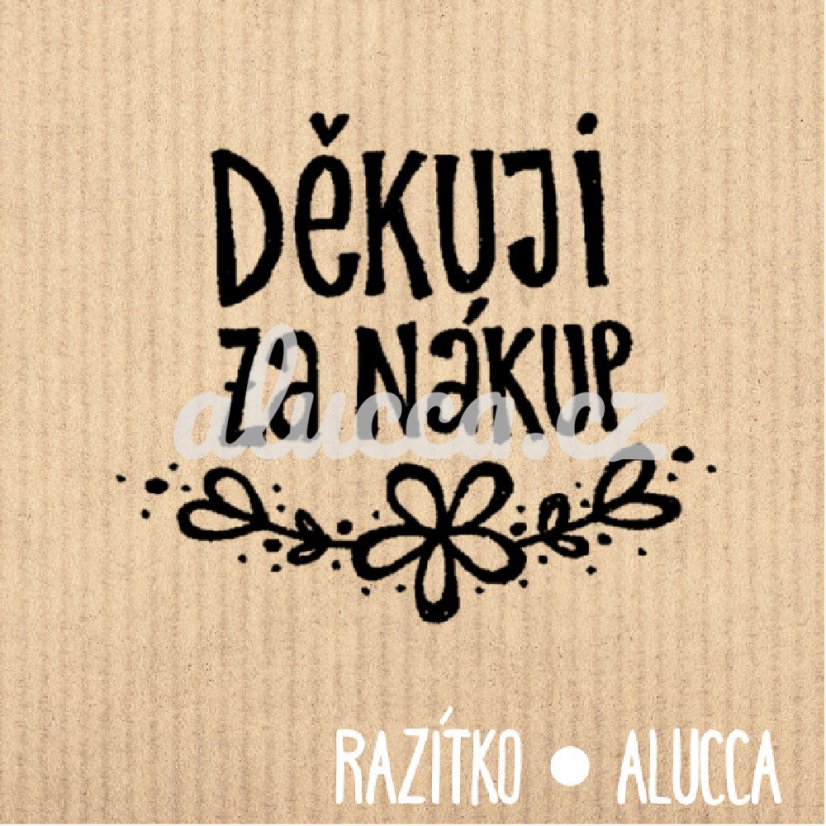 děkuji za nákup - Velikost: 3 cm 