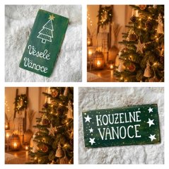 cedule Stromek - Kouzelné a Veselé Vánoce