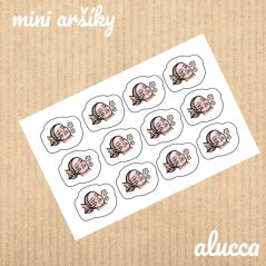 mini samolepky  Kosmetika