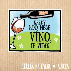 cedulka  Víno