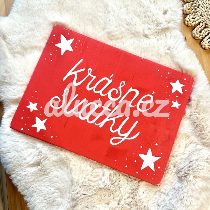 cedule Krásné svátky / Veselé Vánoce