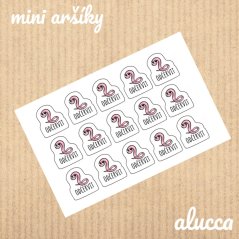 mini samolepky Odčervit