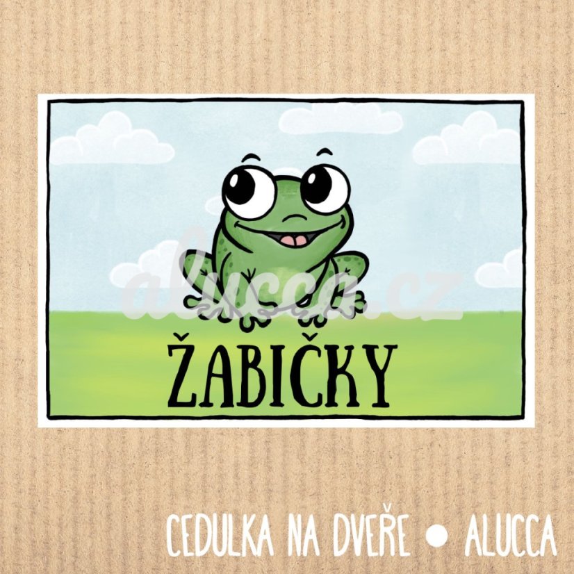 cedulka třída  Žabičky