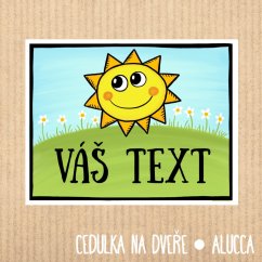 cedulka  Váš text