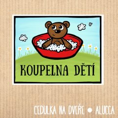 cedulka  Koupelna dětí