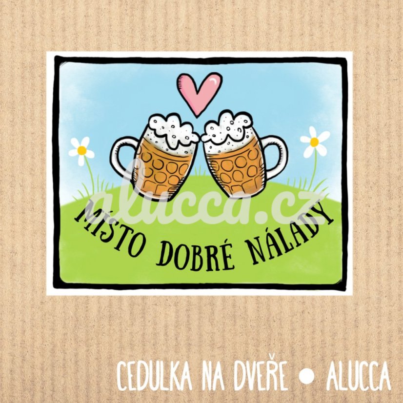 cedulka  Pivo - provedení: papírová verze