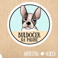 samolepka na auto Buldoček