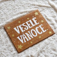 cedule Krásné svátky  / Veselé Vánoce