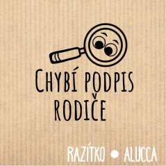 chybí podpis rodiče