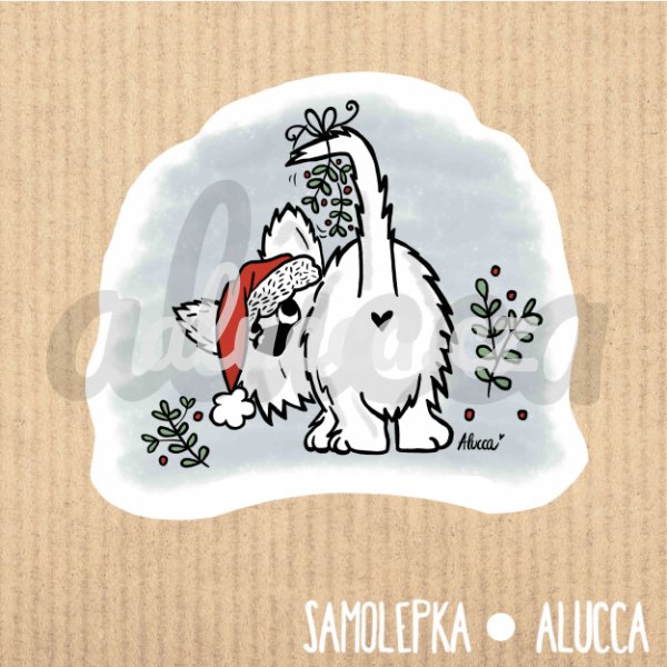 samolepka Vánoční westík