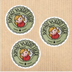 samolepkový arch Vaječný likér