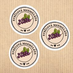 samolepkový arch Rybízová marmeláda