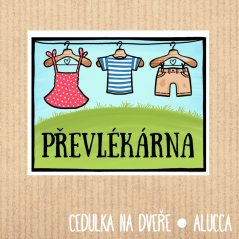 cedulka Převlékárna