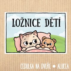cedulka Ložnice dětí