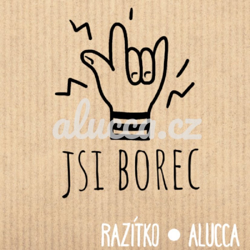 jsi borec - Velikost: 4 cm 