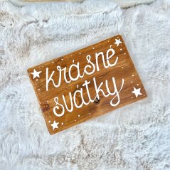 cedule Krásné svátky  / Veselé Vánoce
