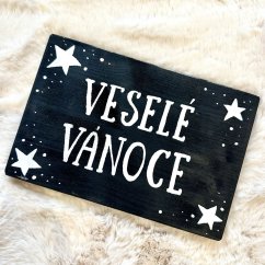 cedule Krásné svátky  / Veselé Vánoce