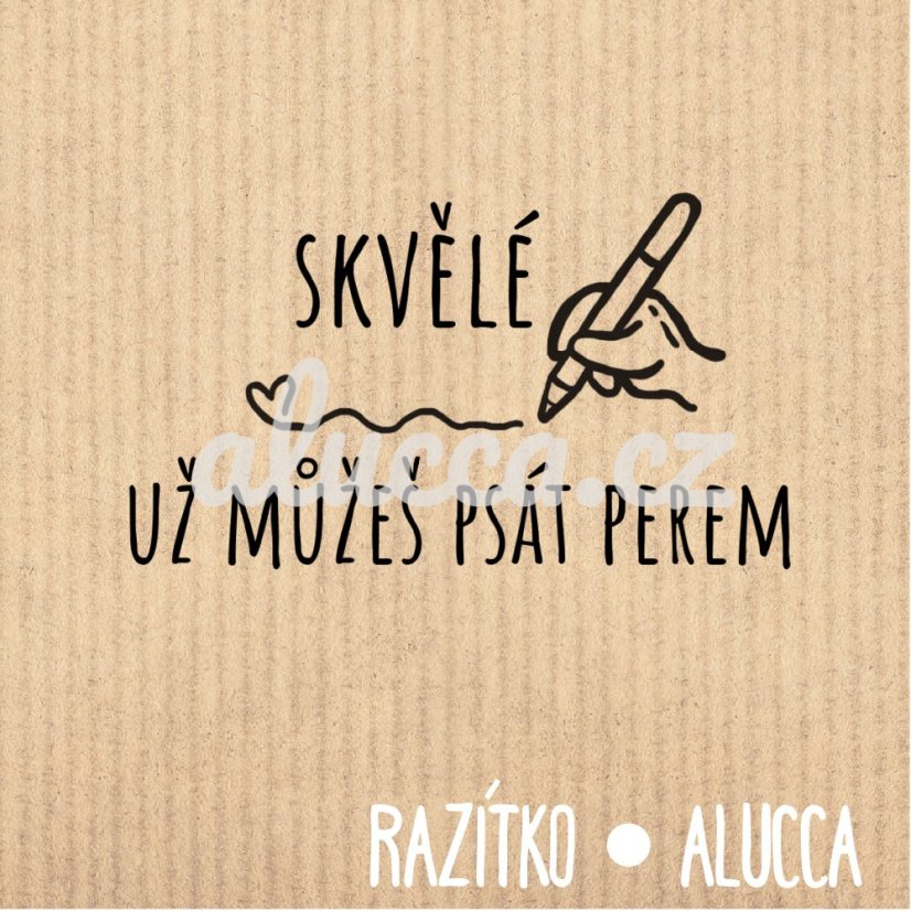 už můžeš psát perem