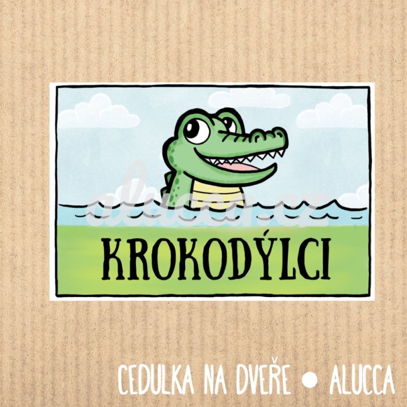cedulka třída Krokodýlci cedulka třída Krokodýlci