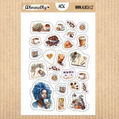 samolepky  Svět kávy