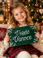 cedule Veselé Vánoce
