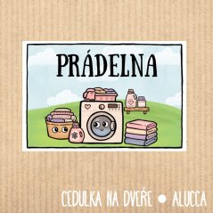 cedulka Prádelna