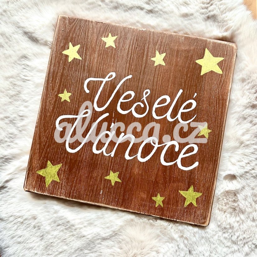 cedule Krásné svátky  / Veselé Vánoce