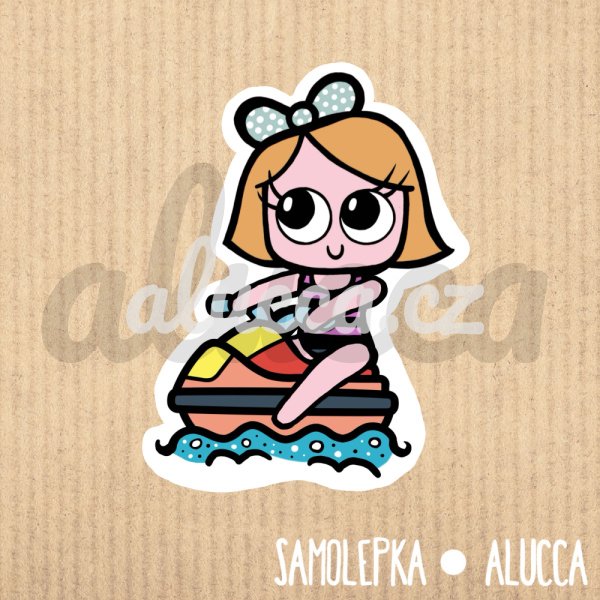 samolepka  Vodní skútr