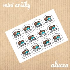 mini samolepky Peču chleba