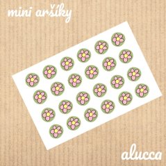 mini samolepky Kytičky