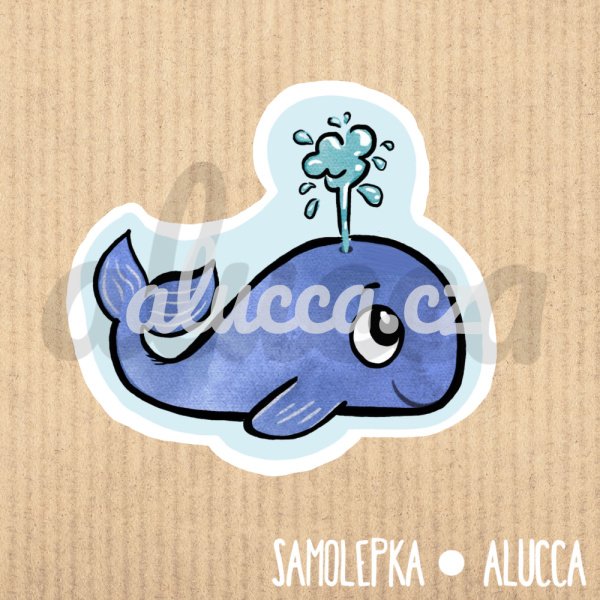 samolepka  Velryba