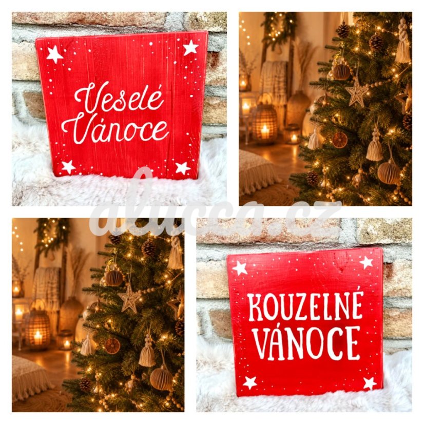 cedule Kouzelné Vánoce  / Veselé Vánoce