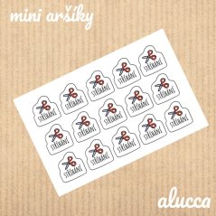 mini samolepky Stříhání