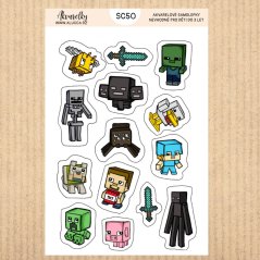 samolepky  Minecraft