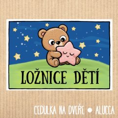 cedulka Ložnice dětí