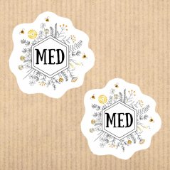 samolepkový arch Med