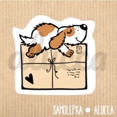 samolepka Balíček