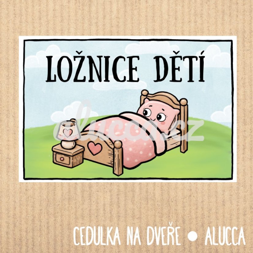 cedulka Ložnice dětí cedulka Ložnice dětí